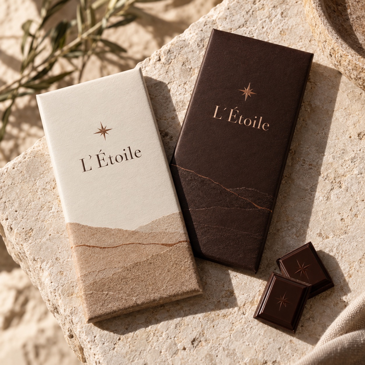 L’Étoile chocolate tablet packaging concept