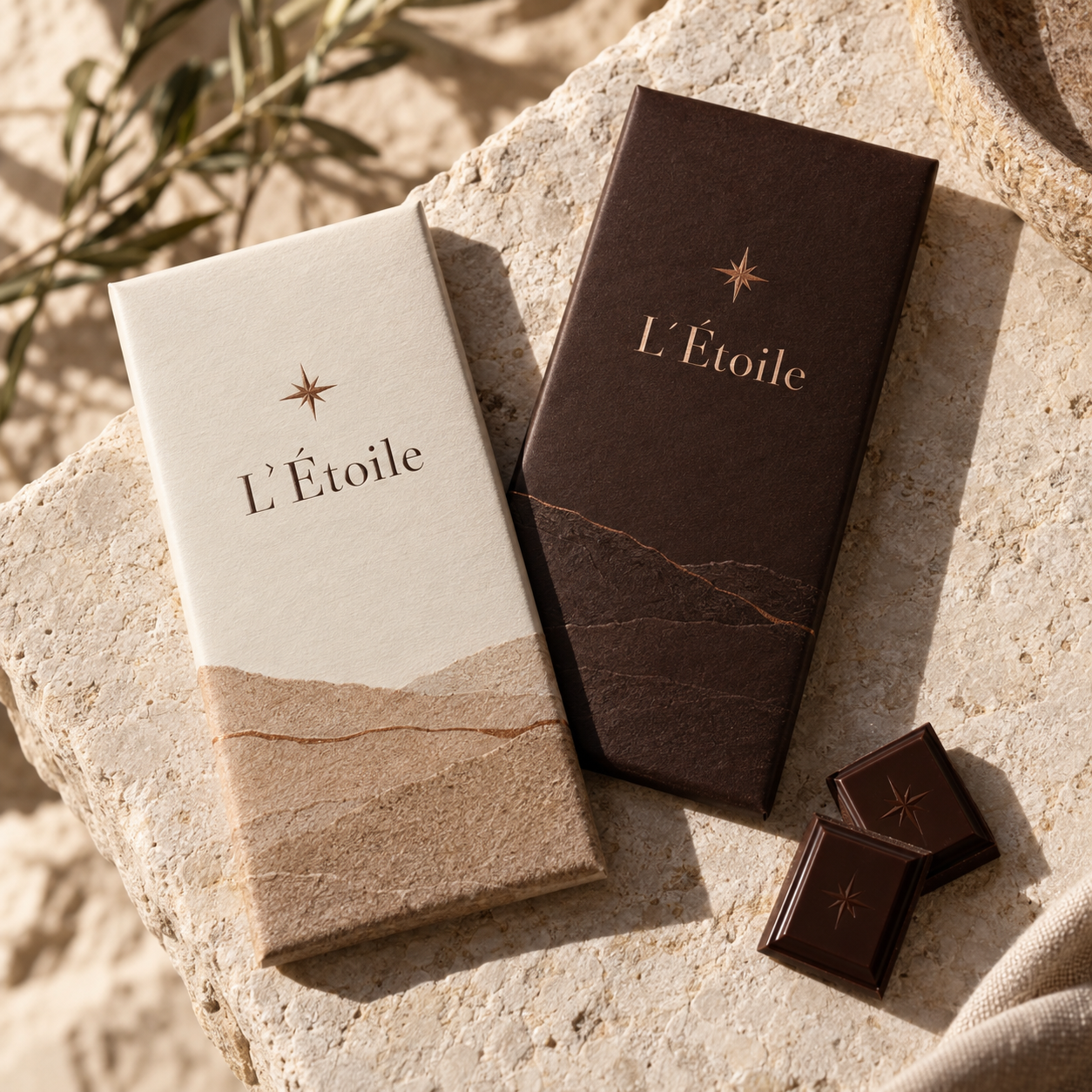 L’Étoile chocolate tablet packaging concept